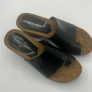 Donald J. Pliner Ginie Patent Leather Platform Wedge Sandals